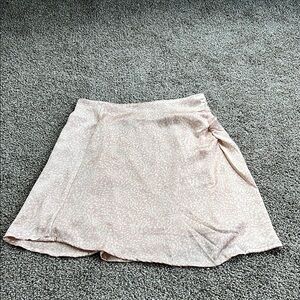 Pink Mini Skirt with Slit for Casual Wear